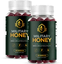 Military Honey male performance gummy bottles